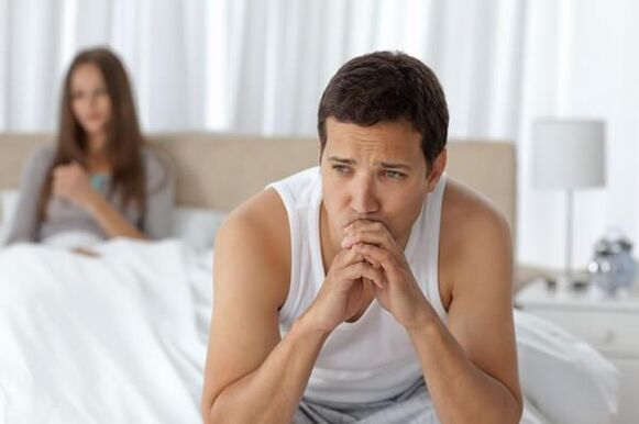 Impotenz bei einem Mann mit Prostatitis
